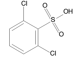 2,6-Dichloro-benzenesulfonicacid structure, CAS 6697-96-7