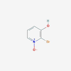 2-Bromo-pyridin-3-olN-oxide structure, CAS 6602-29-5