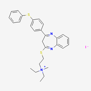 TIBEZONIUMIODIDE structure, CAS 54663-47-7