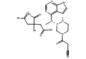 Tofacitinib citrate structure, CAS 540737-29-9