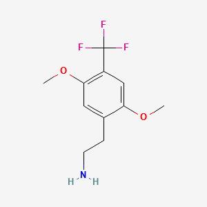 2,5-DiMethoxy-4-(trifluoroMethyl)phenethylaMine structure, CAS 159277-08-4
