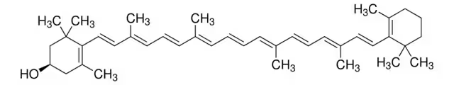 B-CRYPTOXANTHIN structure, CAS 472-70-8