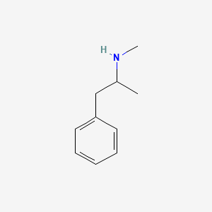 (+/-)-METHAMPHETAMINE structure, CAS 4846-07-5