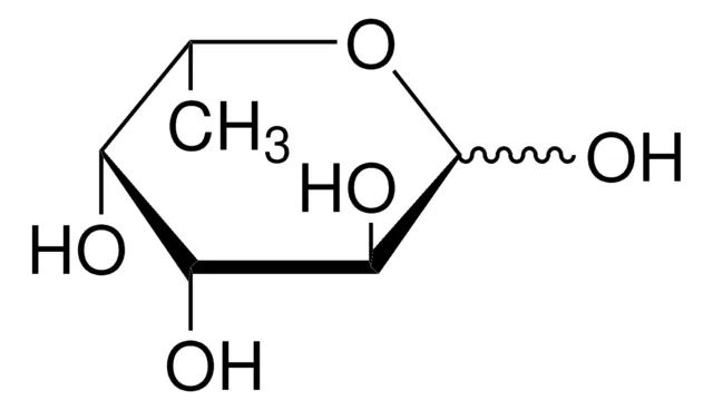L-(-)-Fucose structure, CAS 2438-80-4