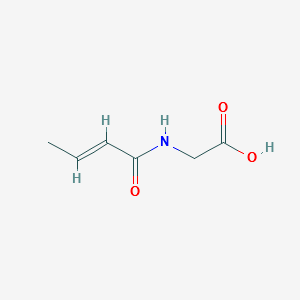 Crotonyl glycine structure, CAS 71428-89-2