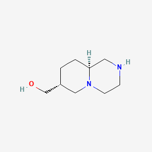 ((7R,9AS)-OCTAHYDRO-1H-PYRIDO[1,2-A]PYRAZIN-7-YL)METHANOL structure, CAS 145012-51-7