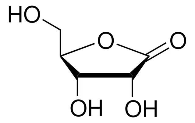 D(+)-Ribonic acid gamma-lactone structure, CAS 5336-08-3