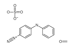 4-DIAZODIPHENYLAMINE/FORMALDEHYDE CONDENSATE HYDROGEN SULFATE structure, CAS 41432-19-3