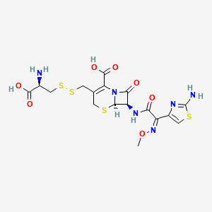 Desfuroyl Ceftiofur Cysteine Disulfide structure, CAS 158039-15-7