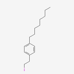 1-(2-Iodoethyl)-4-octylbenzene structure, CAS 162358-07-8