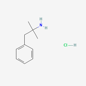 Phentermine HCL structure, CAS 1197-21-3