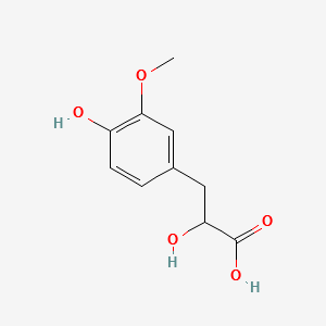 Vanillactic acid structure, CAS 2475-56-1