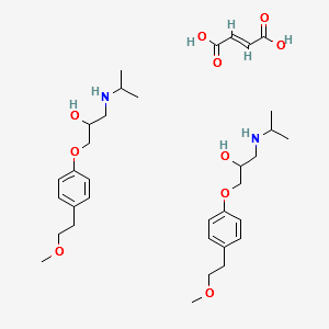 Metoprolol fumarate structure, CAS 80274-67-5