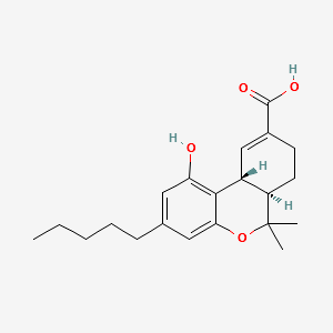 (+/-)-11-NOR-9-CARBOXY-DELTA9-THC structure, CAS 104874-50-2