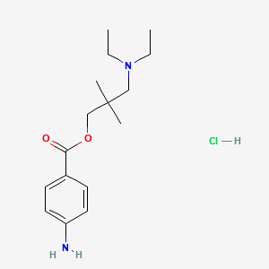 Larocaine hydrochloride structure, CAS 553-63-9