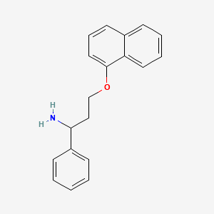 rac N-DideMethyl Dapoxetine structure, CAS 119357-34-5