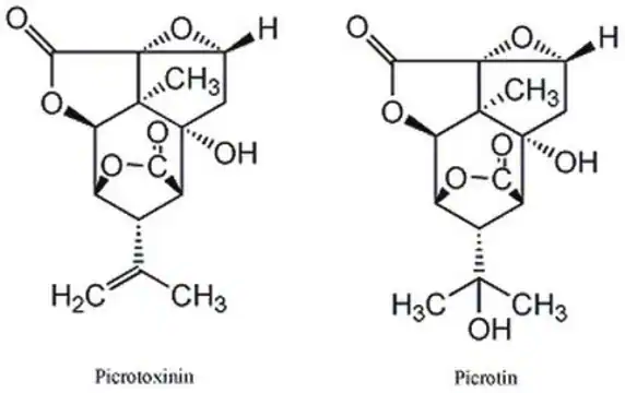 PICROTOXIN structure, CAS 124-87-8