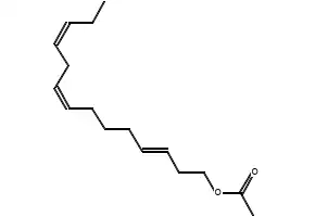 E3,Z8,Z11-Tetradecatriene acetate structure, CAS 163041-94-9
