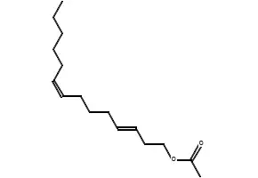 3,8-Tetradecadien-1-ol, acetate, (3E,8Z)- (9CI) structure, CAS 163041-87-0