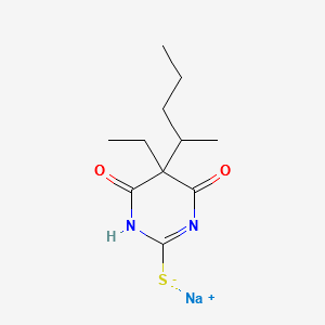THIOPENTAL SODIUM structure, CAS 71-73-8
