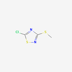 3-(Methylthio)-5-chloro-1,2,4-thiadiazole structure, CAS 1735-15-9