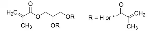 GLYCEROL 1,3-DIMETHACRYLATE structure, CAS 1830-78-0