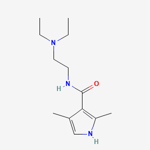 N-[2-(DiethylaMino)ethyl]-2,4-diMethyl-1H-pyrrole-3-CarboxaMide structure, CAS 590424-05-8