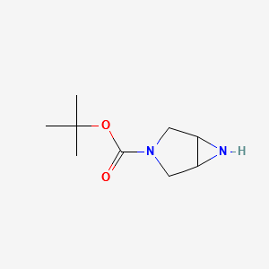 tert-Butyl 3,6-diazabicyclo[3.1.0]hexane-3-carboxylate structure, CAS 1262407-18-0