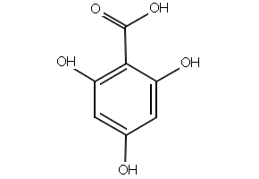 2,4,6-TRIHYDROXYBENZOIC ACID MONOHYDRATE structure, CAS 71989-93-0