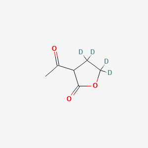 2-ACETYLBUTYROLACTONE-3,3,4,4-D4 structure, CAS 476646-93-2