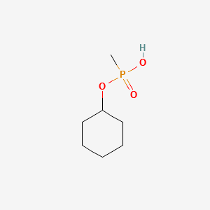 CYCLOHEXYL METHYLPHOSPHONIC ACID structure, CAS 1932-60-1