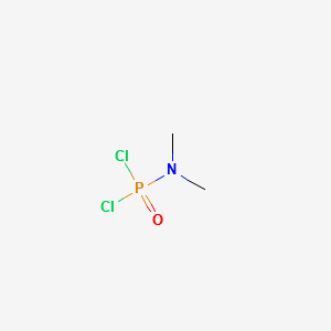 N,N-DIMETHYLPHOSPHORAMIDODICHLORIDATE structure, CAS 677-43-0