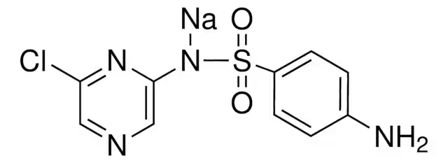 Sulfaclozine sodium monohydrate structure, CAS 23307-72-4