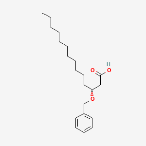 R-(3)-BENZYLOXYMYRISTIC ACID structure, CAS 87357-67-3