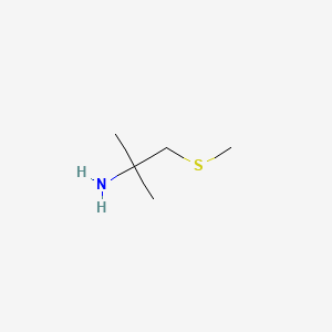 2-methyl-1-(methylthio)-2-Propanamine structure, CAS 36567-04-1