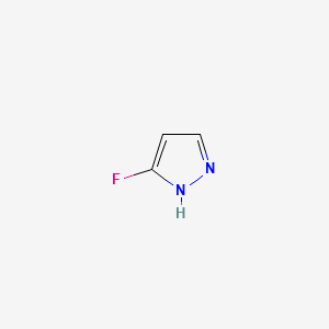 3-Fluoro-1H-pyrazole structure, CAS 14521-81-4