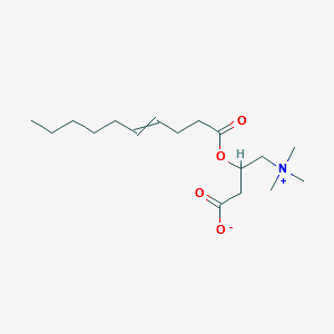 cis-4-Decenoyl carnitine structure, CAS 98930-66-6