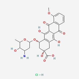 8-Desacetyl-8-carboxy Daunorubicin Hydrochloride structure, CAS 58199-96-5