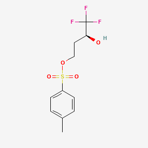 (3S)- 4,4,4-trifluoro-1-(4-methylbenzenesulfonate)-1,3-Butanediol structure, CAS 176640-87-2
