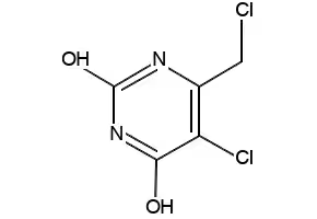 2,4(1H,3H)-Pyrimidinedione,5-chloro-6-(chloromethyl)-(9CI) structure, CAS 73742-45-7
