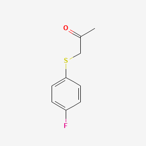 (4-FLUOROPHENYLTHIO)ACETONE structure, CAS 2968-13-0