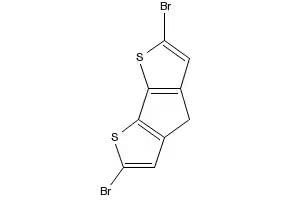 2,6-Dibromo-4H-cyclopenta[2,1-b:3,4-b']dithiophene structure, CAS 258527-25-2