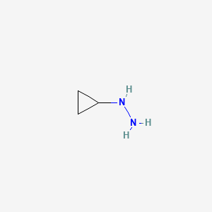 Hydrazine,cyclopropyl- structure, CAS 120550-58-5