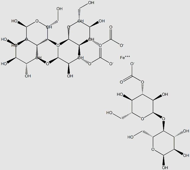 Ferric carboxymaltose structure, CAS 9007-72-1