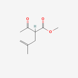 2-Acetyl-4-methyl-4-pentenoic acid methyl ester structure, CAS 20962-71-4