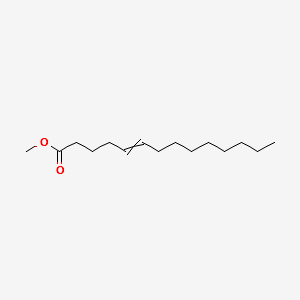 Methyl (Z)-5-tetradecenoate structure, CAS 28369-26-8