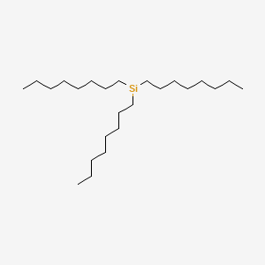 TRIOCTYLSILANE structure, CAS 18765-09-8