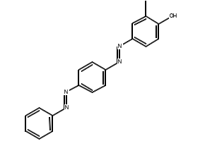4-[4-(PHENYLAZO)PHENYLAZO]-O-CRESOL structure, CAS 6300-37-4