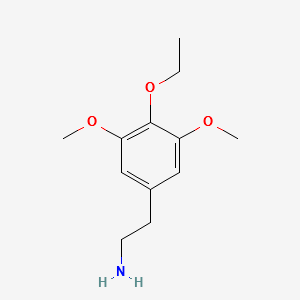 4-Ethoxy-3,5-dimethoxybenzeneethanamine structure, CAS 39201-82-6
