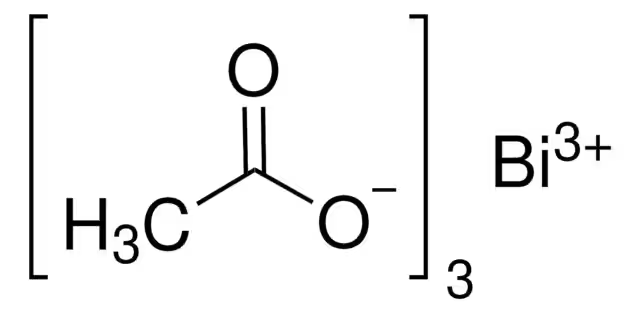 Bismuth (III) Acetate structure, CAS 22306-37-2